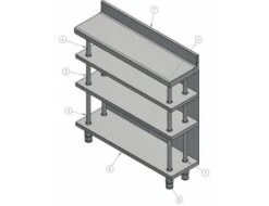 Edelstahl Bar-Arbeitstisch Mit 4 Ablagen 1000x300 8 Edelstahl Bar-Arbeitstisch Mit 4 Ablagen 1000x300 -Ausgewählte Küchengeschäfte 636846171175223046 b304
