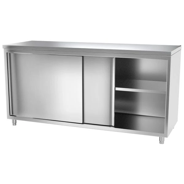 Edelstahl Arbeitsschrank ECO - 2000x700mm - Mit Schiebetür 7 Edelstahl Arbeitsschrank ECO - 2000x700mm - Mit Schiebetür – Bild 5