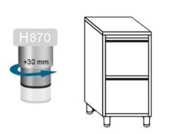 Schubladenschrank PREMIUM Mit 2 Schubladen - 500x700mm -Ausgewählte Küchengeschäfte 636846189532828282 c1ba