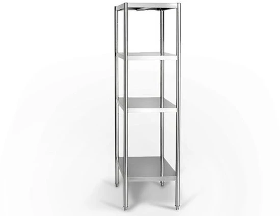 Edelstahlregal PREMIUM - 1800x500mm - Mit 4 Ablagen (VERSTELLBAR) 5 Edelstahlregal PREMIUM - 1800x500mm - Mit 4 Ablagen (VERSTELLBAR) – Bild 3