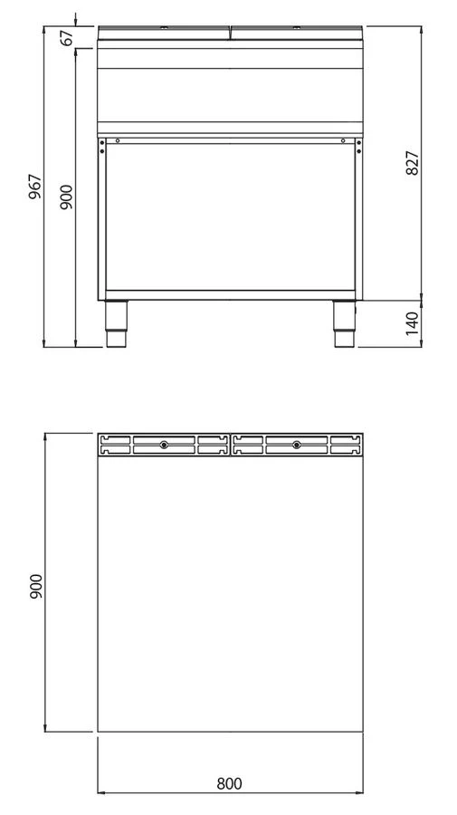 Neutralelement - 800mm - Mit Schublade 5 Neutralelement - 800mm - Mit Schublade – Bild 3