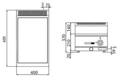Elektro Bain-Marie - 1,2 KW - 1x GN 1/3 & GN 1x 1/2 -Ausgewählte Küchengeschäfte 636846200861014101 4bc7