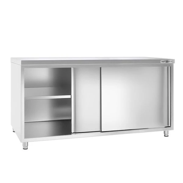 Edelstahl Arbeitsschrank ECO - 2000x700mm - Mit Schiebetür 4 Edelstahl Arbeitsschrank ECO - 2000x700mm - Mit Schiebetür – Bild 2