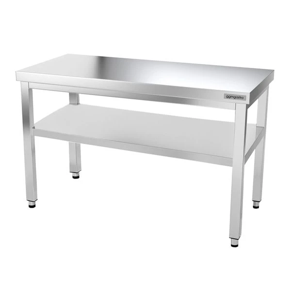Edelstahl Arbeitstisch PREMIUM - 1200x600mm - Mit Grundboden Ohne Aufkantung 5 Edelstahl Arbeitstisch PREMIUM - 1200x600mm - Mit Grundboden Ohne Aufkantung – Bild 3
