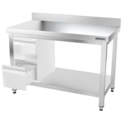 Edelstahl Arbeitstisch PREMIUM - 1200x700mm - Mit Grundboden & Aufkantung 15 Edelstahl Arbeitstisch PREMIUM - 1200x700mm - Mit Grundboden & Aufkantung -Ausgewählte Küchengeschäfte ATK127A 004 5fbf