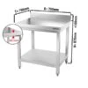 Edelstahl Arbeitstisch PREMIUM - 700x700mm - Mit Grundboden & Aufkantung 1 Edelstahl Arbeitstisch PREMIUM - 700x700mm - Mit Grundboden & Aufkantung -Ausgewählte Küchengeschäfte ATK77A masse001 9d82