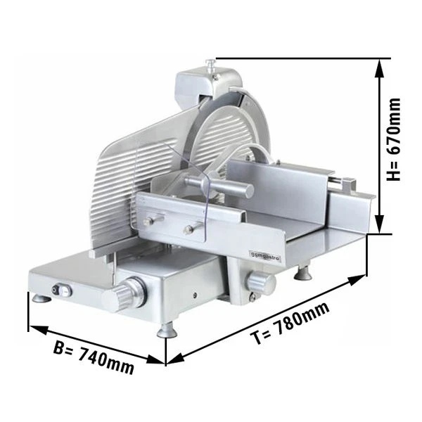 Aufschnittmaschine - 370 Watt - Messer: Ø 370mm 3 Aufschnittmaschine - 370 Watt - Messer: Ø 370mm