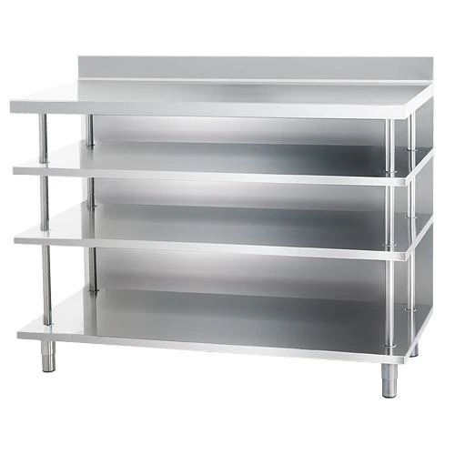 Edelstahl Bar-Arbeitstisch Mit 4 Ablagen 1500x600 3 Edelstahl Bar-Arbeitstisch Mit 4 Ablagen 1500x600