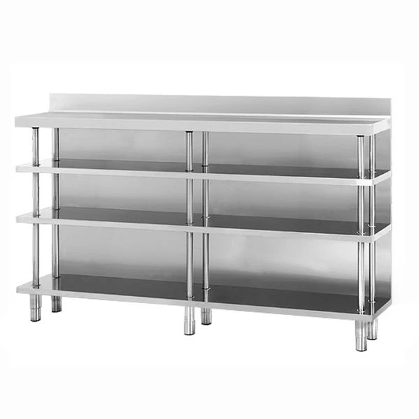 Edelstahl Bar-Arbeitstisch Mit 4 Ablagen 2000x300 3 Edelstahl Bar-Arbeitstisch Mit 4 Ablagen 2000x300