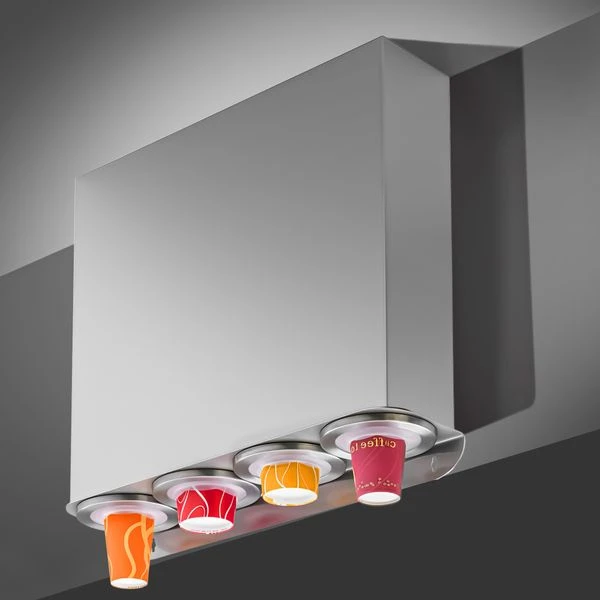 Set Vierfach Becherspender - Kunststoff - Anbauversion 6 Set Vierfach Becherspender - Kunststoff - Anbauversion – Bild 4