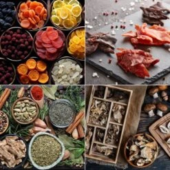 Dörrgerät / Dehydrator PREMIUM - Inkl. 6 Trockenschalen 17 Dörrgerät / Dehydrator PREMIUM - Inkl. 6 Trockenschalen -Ausgewählte Küchengeschäfte DGHB Collage c13b 2