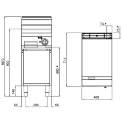 Elektro Bratplatte - 4,8 KW - Glatt - Mit Glänzendem Finish -Ausgewählte Küchengeschäfte EBPGGB479F drawing 6b49