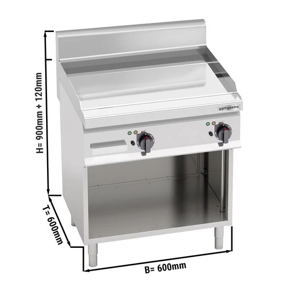 Elektro Bratplatte - 8 KW - Glatt - Hardchrom 3 Elektro Bratplatte - 8 KW - Glatt - Hardchrom