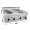 Elektroherd - 8 KW - 4 Platten Rund 1 Elektroherd - 8 KW - 4 Platten Rund -Ausgewählte Küchengeschäfte EHK66 E 0 c2d4