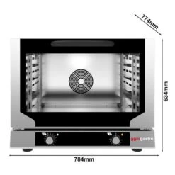 Heißluftofen KOMPAKT - Manuell - 4x EN 60x40 Oder GN 1/1