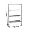 Edelstahlregal - 1400x500mm - Mit 4 Drahtböden (FEST) 1 Edelstahlregal - 1400x500mm - Mit 4 Drahtböden (FEST) -Ausgewählte Küchengeschäfte ERE1346 masse 3f15