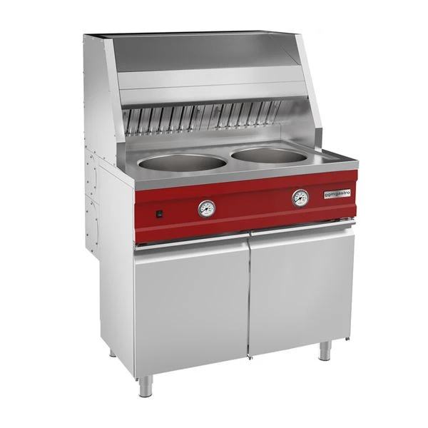 Gas Fritteuse - Rund - 2x 13 Liter - 34 KW - Inkl. Abzug 4 Gas Fritteuse - Rund - 2x 13 Liter - 34 KW - Inkl. Abzug – Bild 2