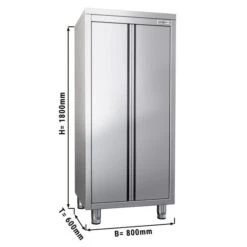 Geschirrschrank PREMIUM - 800x600mm - Mit 2 Flügeltüren - Höhe: 1800mm
