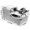 Horizontaler Cutter - 20 Liter - 2,4 KW - 230 Volt - 600-2600rpm 2 Horizontaler Cutter - 20 Liter - 2,4 KW - 230 Volt - 600-2600rpm -Ausgewählte Küchengeschäfte HCUSM20 masse 53f9
