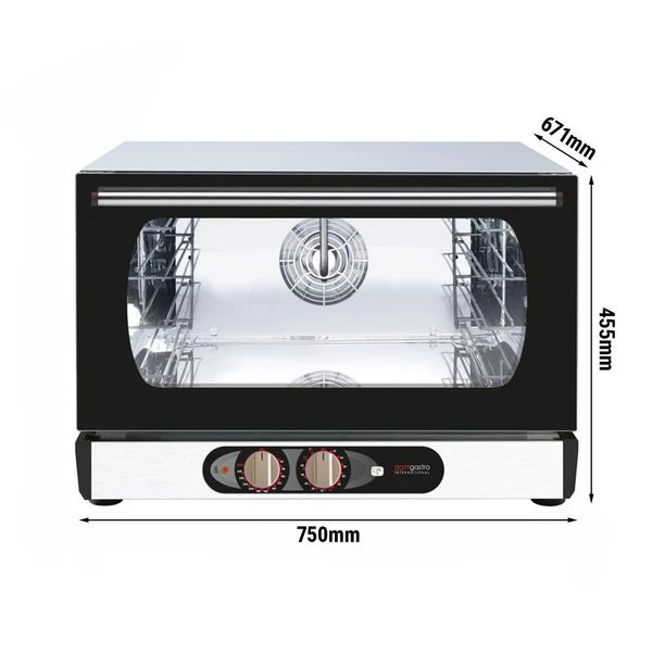 Heißluftofen KOMPAKT - Manuell - 3x GN 1/1 Oder EN 60x40 3 Heißluftofen KOMPAKT - Manuell - 3x GN 1/1 Oder EN 60x40