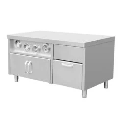 Unterschrank Für Getränkespender Mit Becherhaltern & Eiswürfelfach - 1,5 M -Ausgewählte Küchengeschäfte KBASK150 titel f702