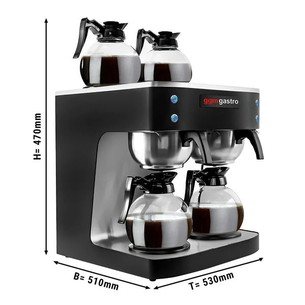 Kaffee Maschine - 2x 1,8 Liter 3 Kaffee Maschine - 2x 1,8 Liter