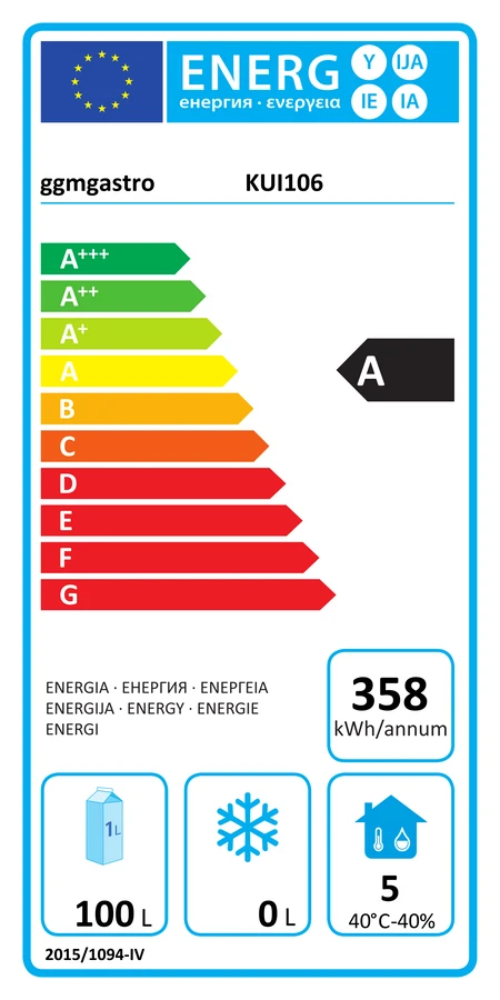 Kühlunterbau Premium PLUS - 1000mm - 100 Liter - 2 Schubladen 4 Kühlunterbau Premium PLUS - 1000mm - 100 Liter - 2 Schubladen – Bild 2
