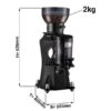 Kaffeemühle Schwarz - 2 Kg - 45 Db -Ausgewählte Küchengeschäfte MC3 BLACK masse J001 e0d0 1