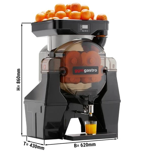 Elektrische Orangenpresse - Silber - Manuelle Zufuhr - Inkl. Ablasshahn & Reinigungsmodus 3 Elektrische Orangenpresse - Silber - Manuelle Zufuhr - Inkl. Ablasshahn & Reinigungsmodus