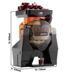 Elektrische Fruchtsaftpresse - Orange - Manuelle Zufuhr