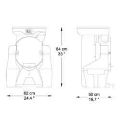 Elektrische Orangenpresse - Orange - Manuelle Zufuhr - Inkl. Regulierbarem Ablasshahn -Ausgewählte Küchengeschäfte OBZ basic drawing 93d8 1