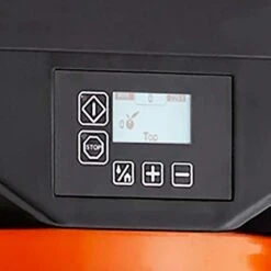 Elektrische Orangenpresse - Orange - Manuelle Zufuhr - Inkl. Ablasshahn & Reinigungsmodus -Ausgewählte Küchengeschäfte OBZ detail display 2abb 7