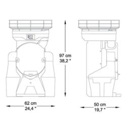 Elektrische Orangenpresse - Orange - Automatische Zufuhr -Ausgewählte Küchengeschäfte OFZ detail drawing a6df