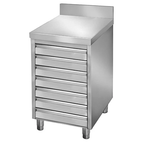 Schubladenschrank PREMIUM Mit 7 Schubladen Für Pizzateigbällchen & Aufkantung - 500x700mm 4 Schubladenschrank PREMIUM Mit 7 Schubladen Für Pizzateigbällchen & Aufkantung - 500x700mm – Bild 2