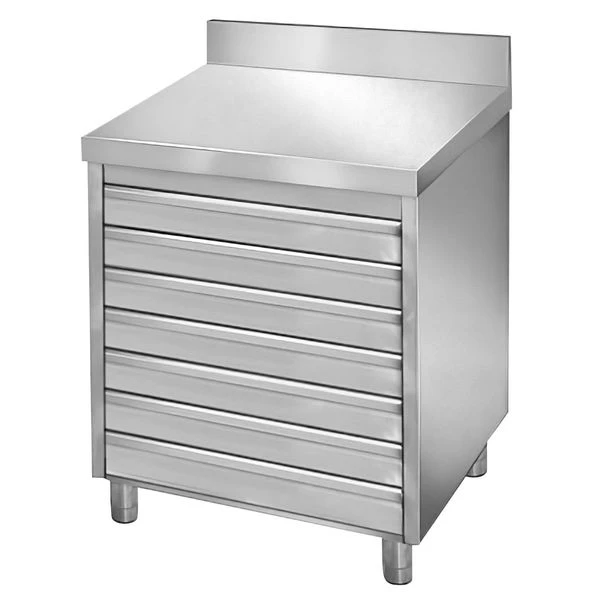 Schubladenschrank PREMIUM Mit 7 Schubladen Für Pizzateigbällchen & Aufkantung - 700x500mm 4 Schubladenschrank PREMIUM Mit 7 Schubladen Für Pizzateigbällchen & Aufkantung - 700x500mm – Bild 2