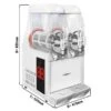 Slush-Maschine - 2x 10 Liter - 670 Watt - Weiß -Ausgewählte Küchengeschäfte SMRM20 masse2 1b1c