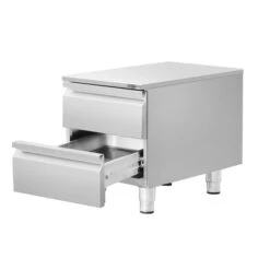 Schubladenschrank - Edelstahl - 400x560mm - 2 Schubladen 11 Schubladenschrank - Edelstahl - 400x560mm - 2 Schubladen -Ausgewählte Küchengeschäfte SS2K456 E 2 49e1