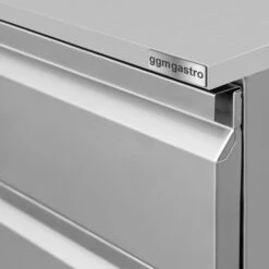 Schubladenschrank - Edelstahl - 400x660mm - 2 Schubladen -Ausgewählte Küchengeschäfte SS2K456 E detail 2 4a74