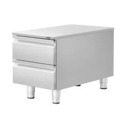 Schubladenschrank - Edelstahl - 400x660mm - 2 Schubladen -Ausgewählte Küchengeschäfte SS2K466 E 1 cc98