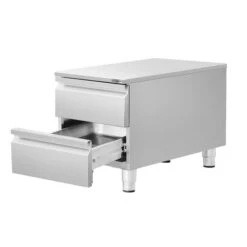 Schubladenschrank - Edelstahl - 400x660mm - 2 Schubladen -Ausgewählte Küchengeschäfte SS2K466 E 2 d72d