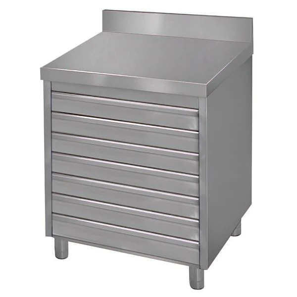 Schubladenschrank ECO Mit 6 Schubladen Für Pizzateigbällchen & Aufkantung - 700x500mm 4 Schubladenschrank ECO Mit 6 Schubladen Für Pizzateigbällchen & Aufkantung - 700x500mm – Bild 2