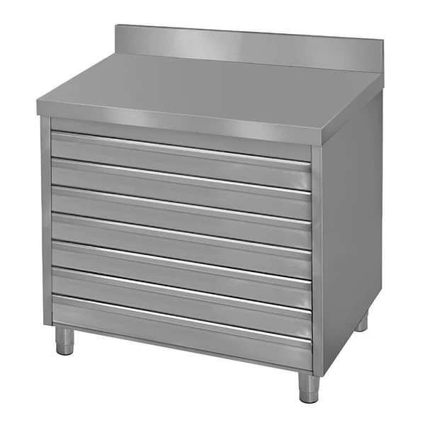 Schubladenschrank ECO Mit 6 Schubladen Für Pizzateigbällchen & Aufkantung - 900x700mm 4 Schubladenschrank ECO Mit 6 Schubladen Für Pizzateigbällchen & Aufkantung - 900x700mm – Bild 2