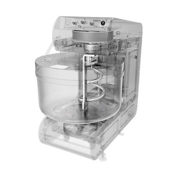 Bäckerei-Spiralteigknetmaschine - 298 Liter / 200 Kg - 2 Geschwindigkeiten - Mit Festem Kessel - 2 Motoren 8 Bäckerei-Spiralteigknetmaschine - 298 Liter / 200 Kg - 2 Geschwindigkeiten - Mit Festem Kessel - 2 Motoren – Bild 6