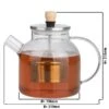 BEEM Teekanne Aus Glas - Mit Siebeinsatz - 1,5 Liter -Ausgewählte Küchengeschäfte TKGSBE15 masse ecbe