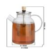 BEEM Teekanne Aus Glas - Mit Siebeinsatz - 1 Liter -Ausgewählte Küchengeschäfte TKGSBE1 masse2 1d6f