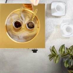 Türkischer Mokkakocher (Közde Türk Kahvesi) - Inkl. Sand -Ausgewählte Küchengeschäfte TKKSRM detail inuse 5a21