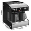 Türkische Kaffee- & Mokka Maschine DUO - 1,3kW - Schwarz / Chrom 2 Türkische Kaffee- & Mokka Maschine DUO - 1,3kW - Schwarz / Chrom -Ausgewählte Küchengeschäfte TKMME2S masse 8b5f