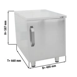 Edelstahl Unterbau - 400mm - 1 Tür