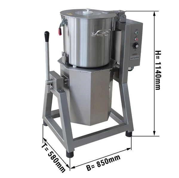 Vegetarischer/ Hummus Cutter - 50 Liter - 7,5 KW - 400 Volt 3 Vegetarischer/ Hummus Cutter - 50 Liter - 7,5 KW - 400 Volt