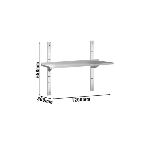 Wandborde PREMIUM - 1200x300mm - Mit 1 Etage 3 Wandborde PREMIUM - 1200x300mm - Mit 1 Etage